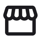 icono opcion de servicio en tienda